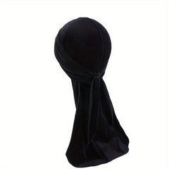 Kids Velvet Durags Bandana Turban Hat Doo Rag Waves Cap Headband Wraps