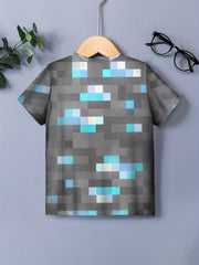 Funny 3D Print Kids T Shirt Boys Girls Short Sleeve Casual Street Wear Tee