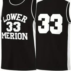 Men's 33 Embroidered Basketball Jersey Retro Breathable Stitched Sports Uniform