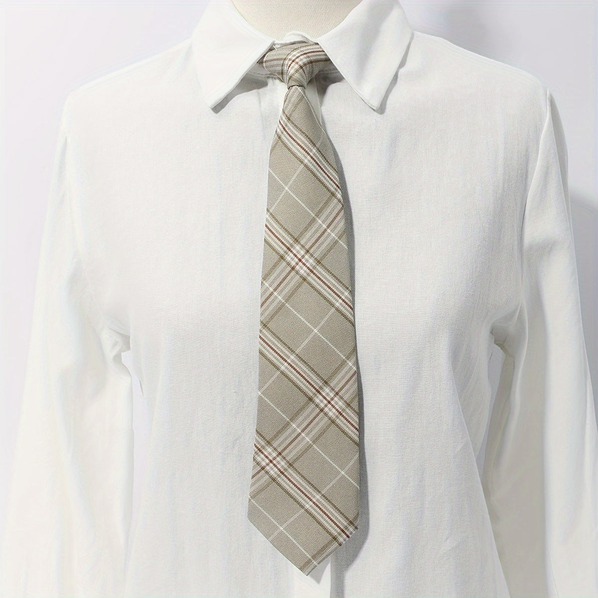 Plaid Pre Tie Formal Wear Business Style Party Tie - Unisex