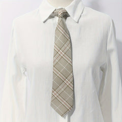 Plaid Pre Tie Formal Wear Business Style Party Tie - Unisex