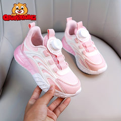 Girls Breathable Platform Sneakers Hook Loop Non Slip Shoes