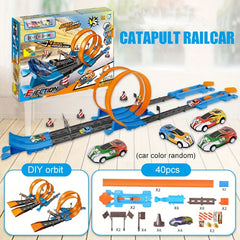 Metal Racing Car Track Toy Set - Endless Racing Fun!