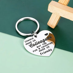 Vintage Heart Shaped Stainless Steel Carabiner Keychain