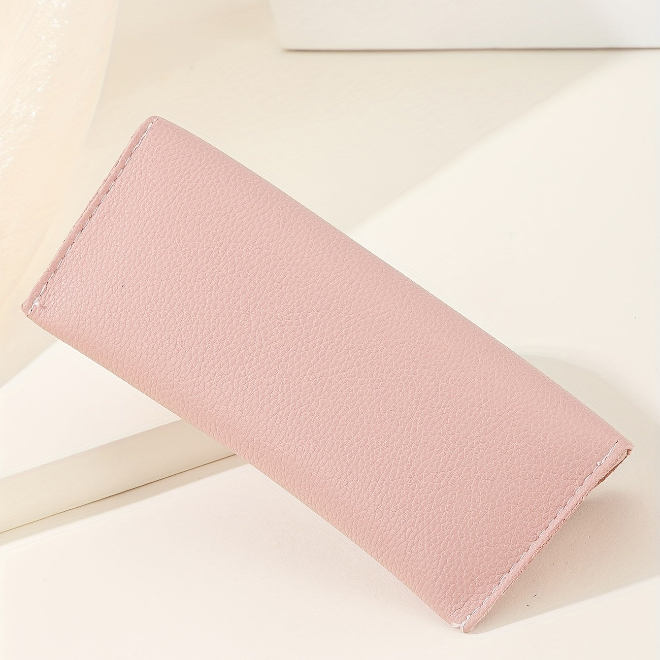 Solid Glasses Bag PU Leather Sunglasses Storage Pouch Case