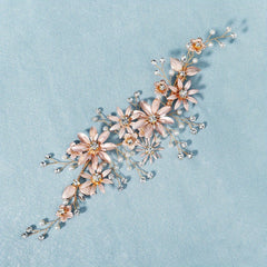 Wedding Head Flower Hair Clip Crystal Wedding Headdress