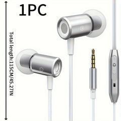 Metal Magnetic In-ear Headphones with Heavy Bass