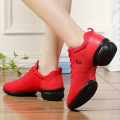 Mesh Anti Slip Breathable Thick Sole Heightened Dance Shoes