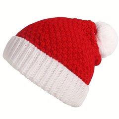Christmas Plus Fleece Knitted Hat Creative Gift Christmas Accessories