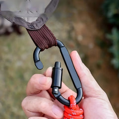 5pcs Aluminum Hanging Buckle for Outdoor Camping Hiking