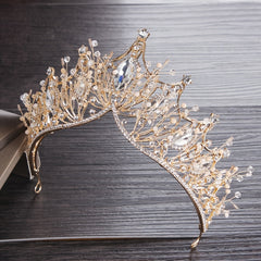 Zircon Crown Necklace Earrings Set Bridal Wedding Party Favor Decorations