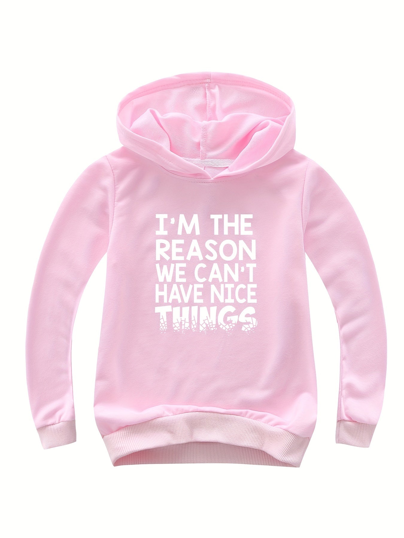 Funny 'We Can't Have Nice Things' Print Hoodie for Boys