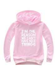 Funny 'We Can't Have Nice Things' Print Hoodie for Boys
