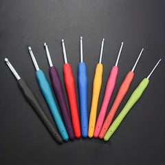 Ergonomic Soft Handle Crochet Hooks Set for Arthritis - Random Color