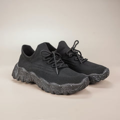 Men's Casual Woven Running Shoes Breathable Non-slip Outdoor Training