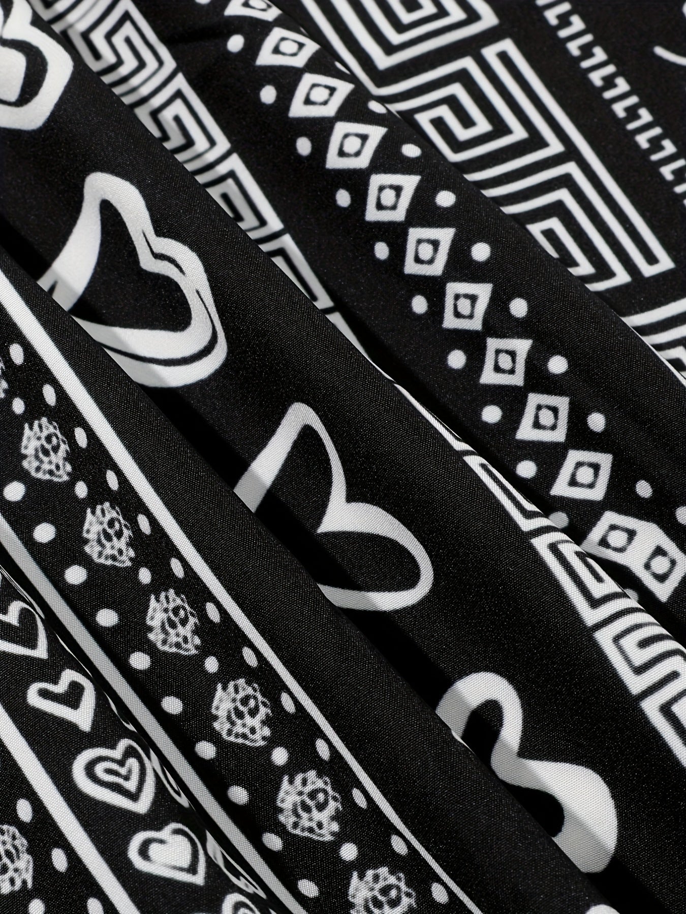 Men's Paisley Printed Casual Long Sleeve Shirt