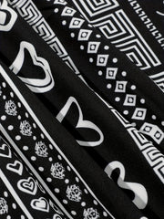 Men's Paisley Printed Casual Long Sleeve Shirt
