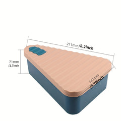 Triangle Silicone Pizza Storage Container, Reusable Slice Keeper