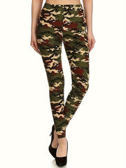 Camouflage Printed Yoga Pants High Stretch Leggings