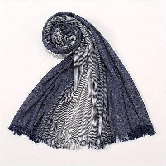 Cotton And Linen Sunscreen Long Scarf For Men Women