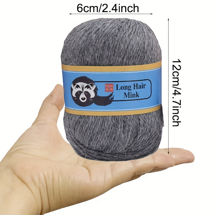 Long Plush Mink Cashmere Wool Yarn 20g 50set w/Markers Fine Hand Knitting Thread