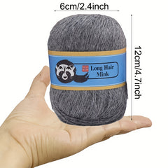Long Plush Mink Cashmere Wool Yarn 20g 50set w/Markers Fine Hand Knitting Thread