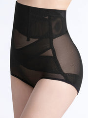 Mesh Stitching Shaping Panties Tummy Control Compression Panties