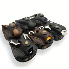 Slingshot Ammo Pouch Leather Storage Bag With Belt Clip