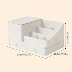Desktop Storage Box with Drawer Office Desk Debris Sorting Box