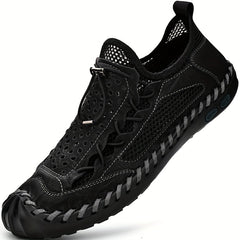 Men's Stitch Detail Sandals Non Slip Outdoor Hiking Trekking Sandals
