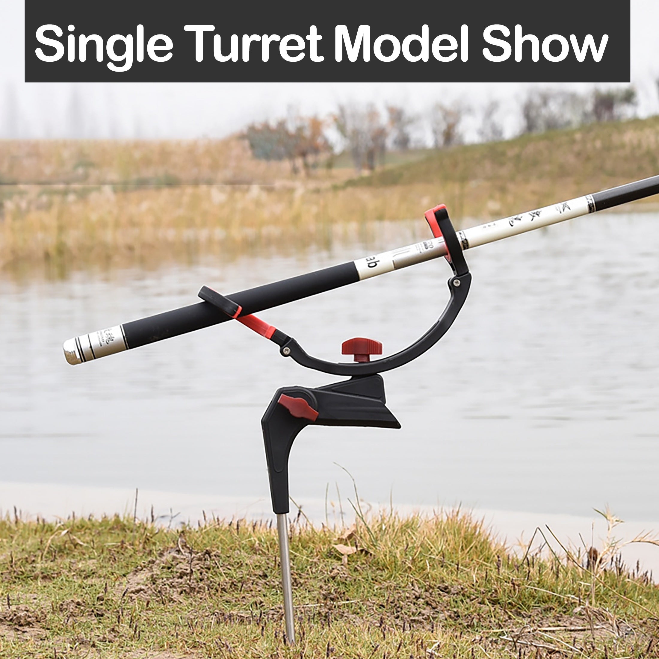 360 Adjustable Fishing Pole Stand Foldable Bracket for Sea & Lake Rods