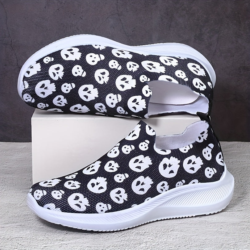 Halloween Ghost Print Non Slip Running Shoes