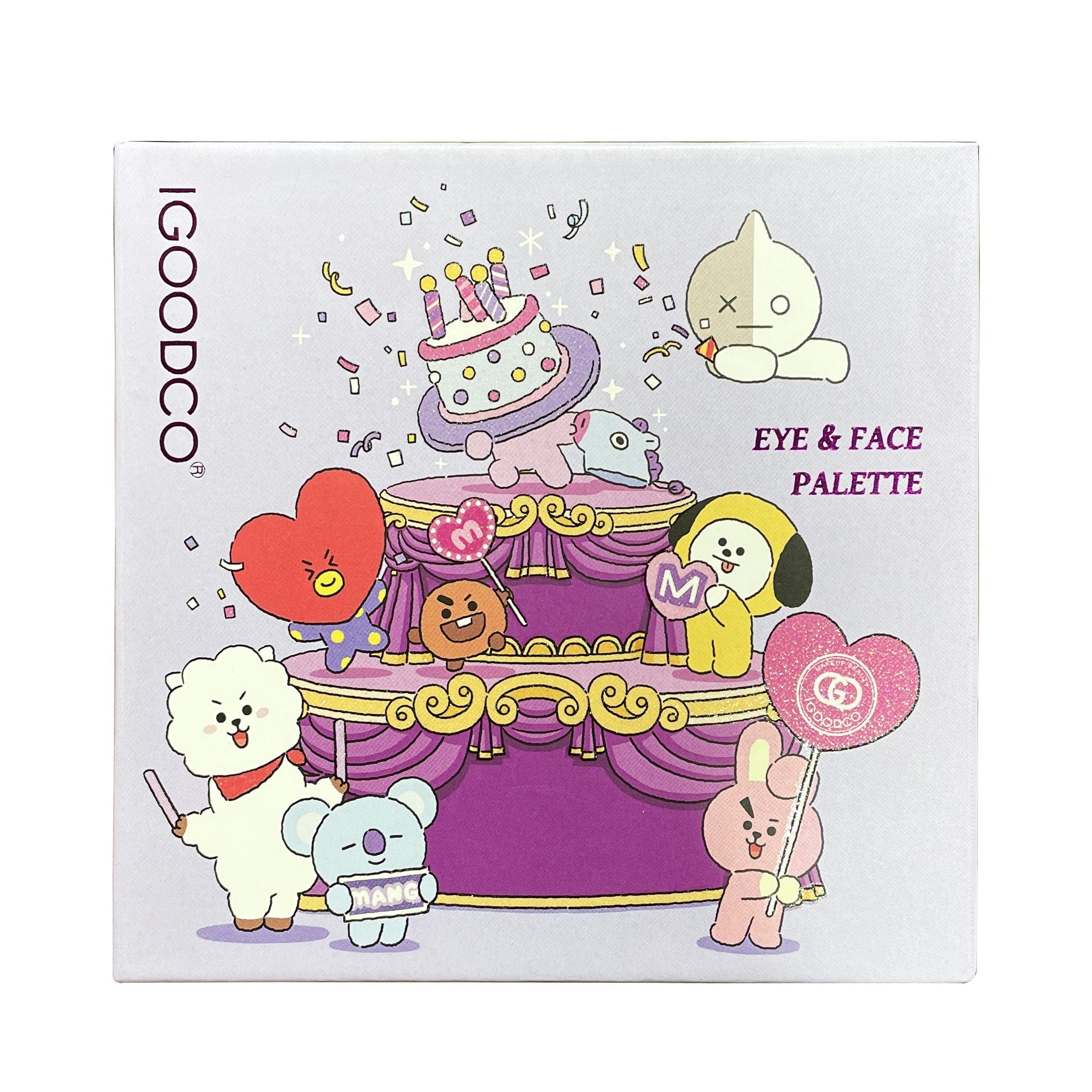 12-Color Portable Eyeshadow Palette Blush Highlighter 3-In-1 Makeup Palette