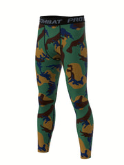 Men's Camo Compression Pants Quick Drying Leggings