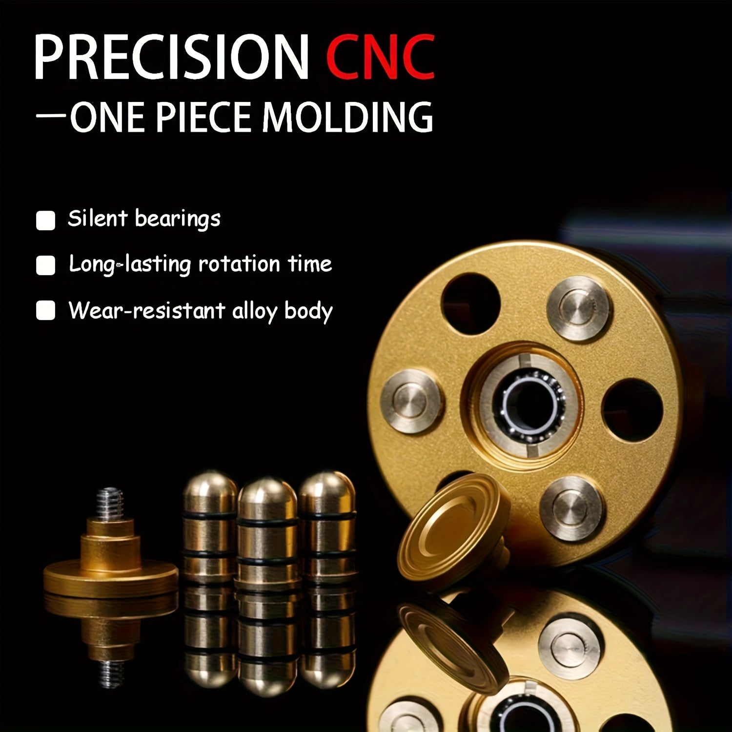 Metal Finger Spinner Adult Rotating Relax Toy Office Gift