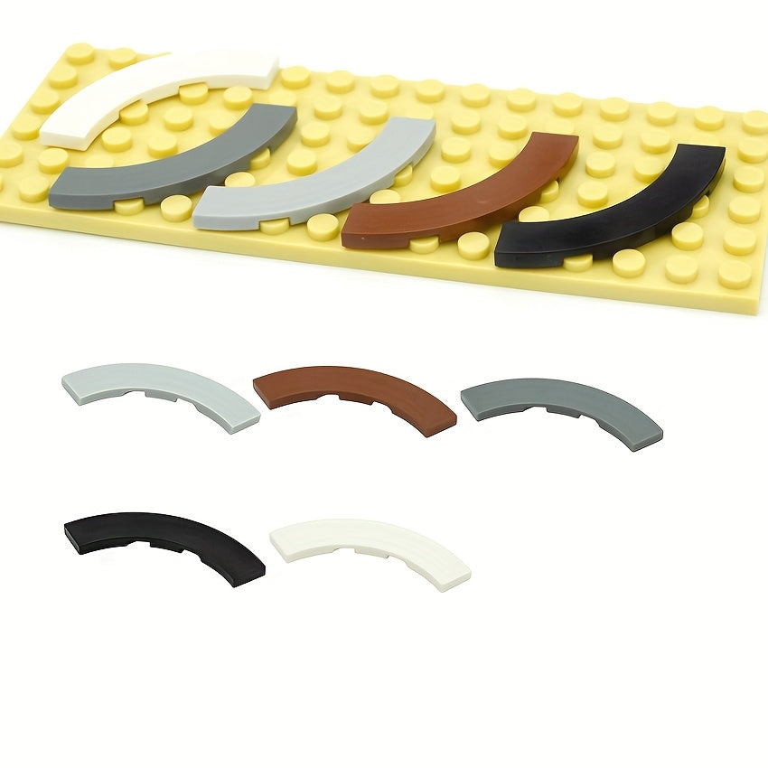 50pcs MOC Building Blocks Set 4x4 Curved Toy 27507 Compatible