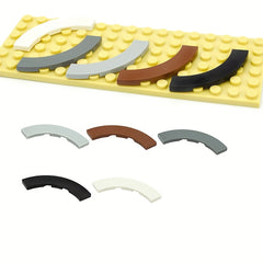 50pcs MOC Building Blocks Set 4x4 Curved Toy 27507 Compatible