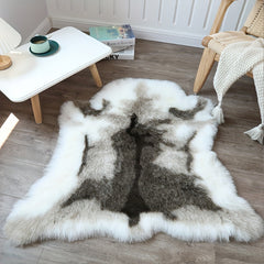 Faux Fur Rug Plush Washable Acrylic Polyester Blend Animal Fur Rug