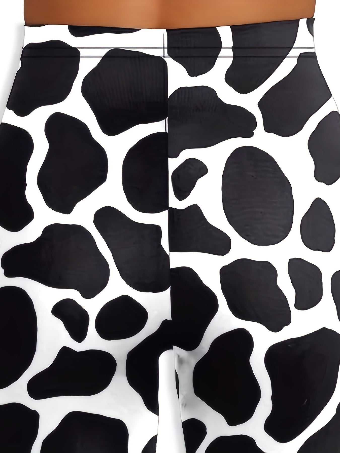 Dalmatian Print High Waist Skinny Leggings Stretchy Women's Clothing