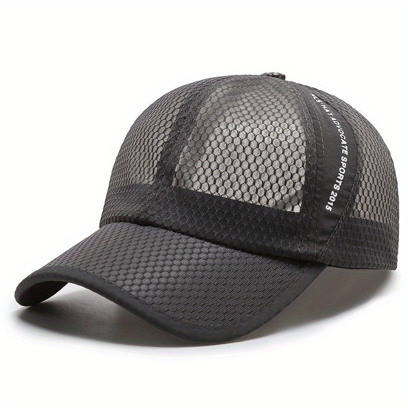 Unisex Breathable Mesh Baseball Cap Outdoor Sport Letter Embroidery