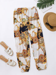 Bohemian Print High Waist Pants