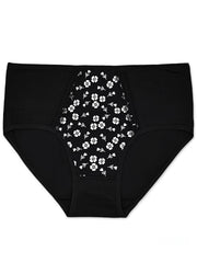 6pcs Floral Print Briefs Soft Stretchy Intimates Panties Women's Lingerie