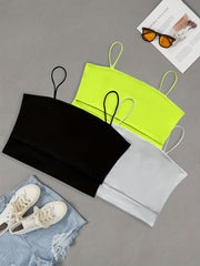 Mixed Crop Cami Tops Sleeveless Summer Women's Clothing
