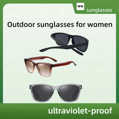 Vintage Classic Sunglasses With Anti Pressure Glasses Case