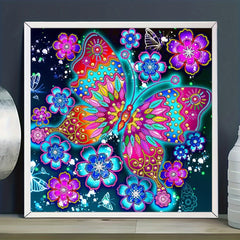 Colorful Butterfly Special Shape Diamond Painting Kit DIY 5D Art