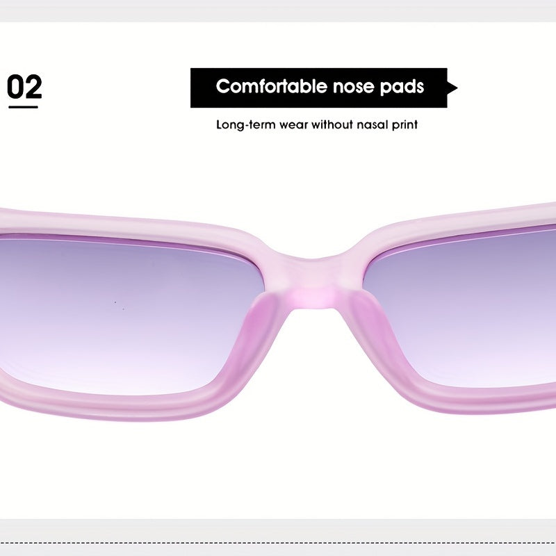 Cat Eye Sunglasses Gradient Lens Square Frame