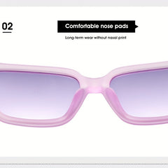 Cat Eye Sunglasses Gradient Lens Square Frame
