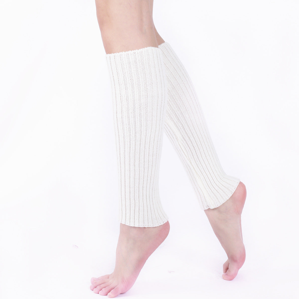 Ribbed Knit Leg Warmers Comfy Knee High Leg Warmers