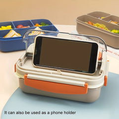 Leakproof Bento Box with Cutlery and Sauce Box for Lunch