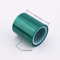 High Temp Green Semi Transparent Tape 5m Roll for Metal Frame Epoxy UV Resin Pen